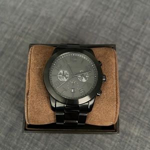 All black men’s Michael Kors watch - gently used